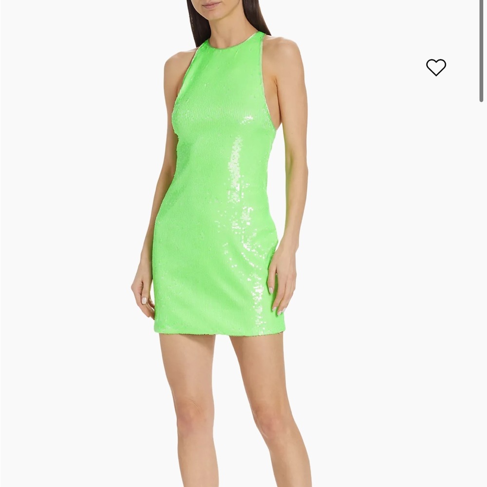 Rotate Birger Christensen Ayley Sequined Racerback Mini Dress